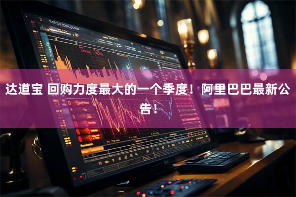 达道宝 回购力度最大的一个季度！阿里巴巴最新公告！