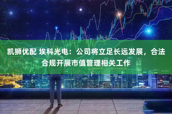 凯狮优配 埃科光电：公司将立足长远发展，合法合规开展市值管理相关工作